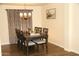 Formal dining room with a large table and six chairs at 736 E Ivanhoe St, Chandler, AZ 85225