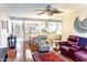 Open dining area with hardwood floors and adjacent kitchen at 7708 E Park View Dr Dr, Mesa, AZ 85208