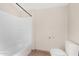 Clean bathroom with shower/tub combo and tile flooring at 1983 E Don Carlos Ave, Tempe, AZ 85281