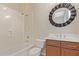Bathroom with tub, toilet and vanity at 22318 N 36Th St, Phoenix, AZ 85050