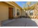 Elegant entryway with wood door and circular tile floor at 22318 N 36Th St, Phoenix, AZ 85050