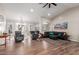 Spacious living room with hardwood floors and comfortable seating at 2714 N 63Rd St, Mesa, AZ 85215