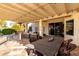 Covered patio perfect for outdoor dining and relaxation at 2714 N 63Rd St, Mesa, AZ 85215