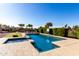 Inviting pool with spa and expansive patio great for entertaining at 2714 N 63Rd St, Mesa, AZ 85215