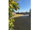 Backyard view with patio, grass, and a lemon tree at 2776 E Mews Rd, Gilbert, AZ 85298