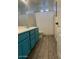Teal bathroom with double vanity and shower/tub combo at 2776 E Mews Rd, Gilbert, AZ 85298