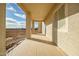 Covered patio under construction, offering views of the surrounding area at 28615 N 257Th Dr, Wittmann, AZ 85361