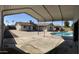 Covered patio overlooking pool and home at 3506 W Yucca St, Phoenix, AZ 85029