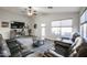 Relaxing living room featuring comfortable seating and access to the backyard at 42190 W Chambers Dr, Maricopa, AZ 85138