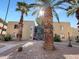 Building exterior with palm trees and walkway at 4950 N Miller Rd # 130, Scottsdale, AZ 85251