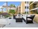 Private patio perfect for relaxing and entertaining at 6502 N Central Ave # B104, Phoenix, AZ 85012