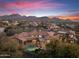 Luxury home with pool; scenic mountain views at sunset at 10102 E Saddle Horn Trl, Scottsdale, AZ 85255