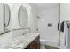 Clean bathroom with granite countertop and bathtub at 10102 E Saddle Horn Trl, Scottsdale, AZ 85255