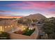 Rooftop terrace with mountain views and fire pit at 10102 E Saddle Horn Trl, Scottsdale, AZ 85255