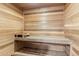 Relaxing sauna with wood paneling and bench at 10102 E Saddle Horn Trl, Scottsdale, AZ 85255