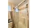 Bathroom featuring a shower/tub combo and a linen closet at 1027 S Prospector Dr, Apache Junction, AZ 85119