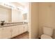 Clean bathroom with double vanity and toilet at 105 S 224Th Ave, Buckeye, AZ 85326