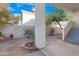 Private back patio with a garden and stairway to a higher level at 1179 N Granada Dr, Chandler, AZ 85226