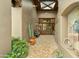 Elegant entryway with custom woodwork and southwestern decor at 11890 N 118Th St, Scottsdale, AZ 85259