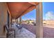 Covered patio extends the living space to the backyard at 20040 W Hunter Dr, Wittmann, AZ 85361