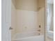 Clean bathroom with shower/tub combo and tile flooring at 20040 W Hunter Dr, Wittmann, AZ 85361