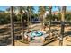 Aerial view of town square fountain and landscaping at 20473 W Park Meadows Dr, Buckeye, AZ 85396