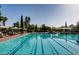 Resort-style swimming pool with lounge chairs at 23313 N De La Guerra Ct, Sun City West, AZ 85375