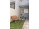 Small patio with bench and artificial turf at 2524 S El Paradiso Dr # 70, Mesa, AZ 85202