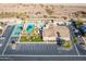 Community pool and pickleball courts from above at 3270 S Goldfield Rd # 816, Apache Junction, AZ 85119