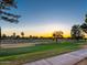 Scenic sunset view overlooking a beautifully landscaped golf course at 4303 E Cactus Rd # 128, Phoenix, AZ 85032