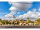 Street view of charming homes with mountain backdrop at 5525 E Thomas Rd # M15, Phoenix, AZ 85018