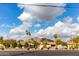 Street view of charming homes with mountain backdrop at 5525 E Thomas Rd # M15, Phoenix, AZ 85018