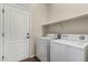 Laundry room with washer, dryer and storage shelf at 6067 E Knolls S Way, Cave Creek, AZ 85331