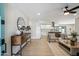 Bright and airy entryway opens to the living room and kitchen at 7343 E Villa Way, Scottsdale, AZ 85257