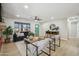 Spacious living room with hardwood floors and a modern aesthetic at 7343 E Villa Way, Scottsdale, AZ 85257