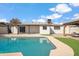 Updated home with sparkling pool, spacious patio, and pergola at 7343 E Villa Way, Scottsdale, AZ 85257