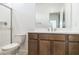 Clean bathroom with modern vanity and shower at 7419 W Whitehorn Trl, Peoria, AZ 85383