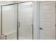 Clean shower with glass enclosure and built-in seat at 7419 W Whitehorn Trl, Peoria, AZ 85383