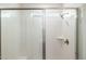 Large shower with glass enclosure and built-in seat at 7419 W Whitehorn Trl, Peoria, AZ 85383