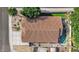 Top-down view of house, showing roofline and pool at 7908 W Rose Garden Ln, Peoria, AZ 85382