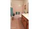 Clean bathroom with tub, shower, and updated vanity at 7950 E Keats Ave # 138, Mesa, AZ 85209