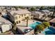 Aerial view of house with pool in a residential area at 13611 W Merrell St, Avondale, AZ 85392