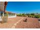 Landscaped backyard with stone pathway and desert plants at 14103 W Casa Linda Dr, Sun City West, AZ 85375