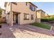 Small backyard with artificial turf and a paved patio area at 15913 S 11Th Way, Phoenix, AZ 85048