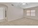 Bright bedroom with ceiling fan and carpet flooring at 20902 N 36Th Pl, Phoenix, AZ 85050