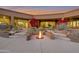 Backyard oasis with fire pit and desert landscaping at 29600 N 106Th N Pl, Scottsdale, AZ 85262