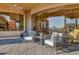 Peaceful patio with comfortable seating and mountain views at 29600 N 106Th N Pl, Scottsdale, AZ 85262