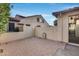 A brick paved patio area with a small water fountain at 29762 N 69Th Ln, Peoria, AZ 85383