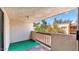 Private balcony with tile flooring and view of trees at 3031 N Civic Center Plz # 317, Scottsdale, AZ 85251