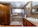 Bathroom with soaking tub and walk-in shower at 36601 N Mule Train Rd # B40, Carefree, AZ 85377